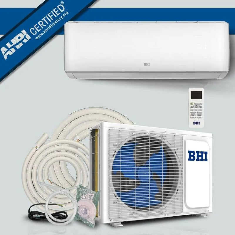 Mini système de Split sans conduit 1200 pieds carrés SEER2, 17 SEER2, 22000 BTU, 230V, fonction de chauffage, 16, 4 pieds, 1, 83, 22,000 BTU, 16.4 ft