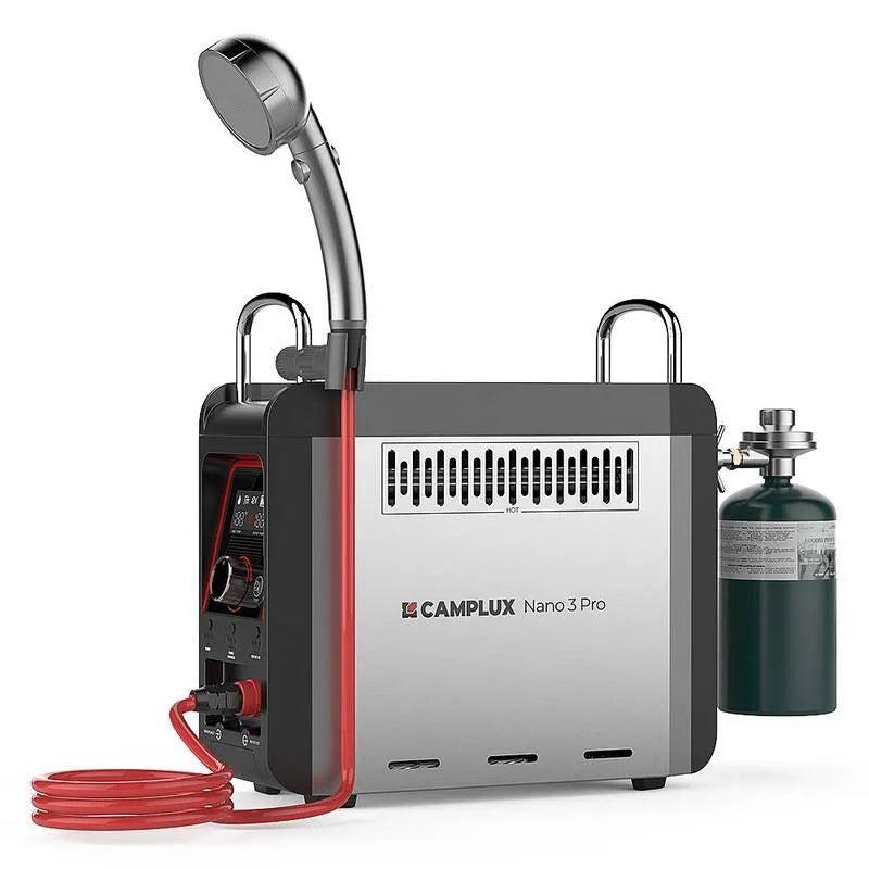 20500 BTU Portable extérieur 1 lb, rechargeable, compact, portable, propane liquide, 0, 8 GPM, 4000 mAh, 20,500 BTU