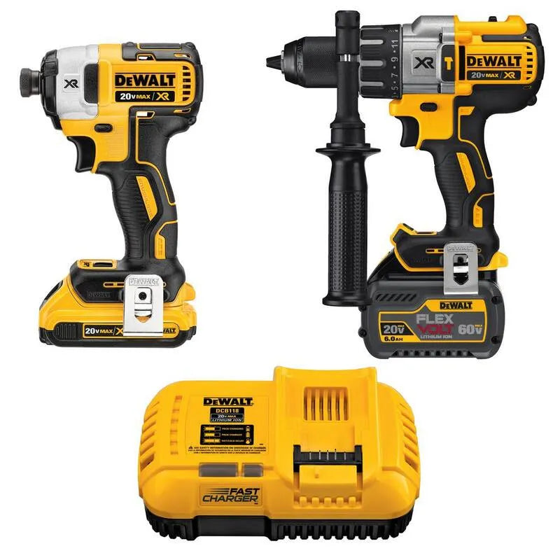 DEWALT 6. 0Ah kit d'outils, 20V, sans fil de conception, batterie FLEXVOLT 6. 0Ah, sans brosse, 6.0Ah, 2.0Ah