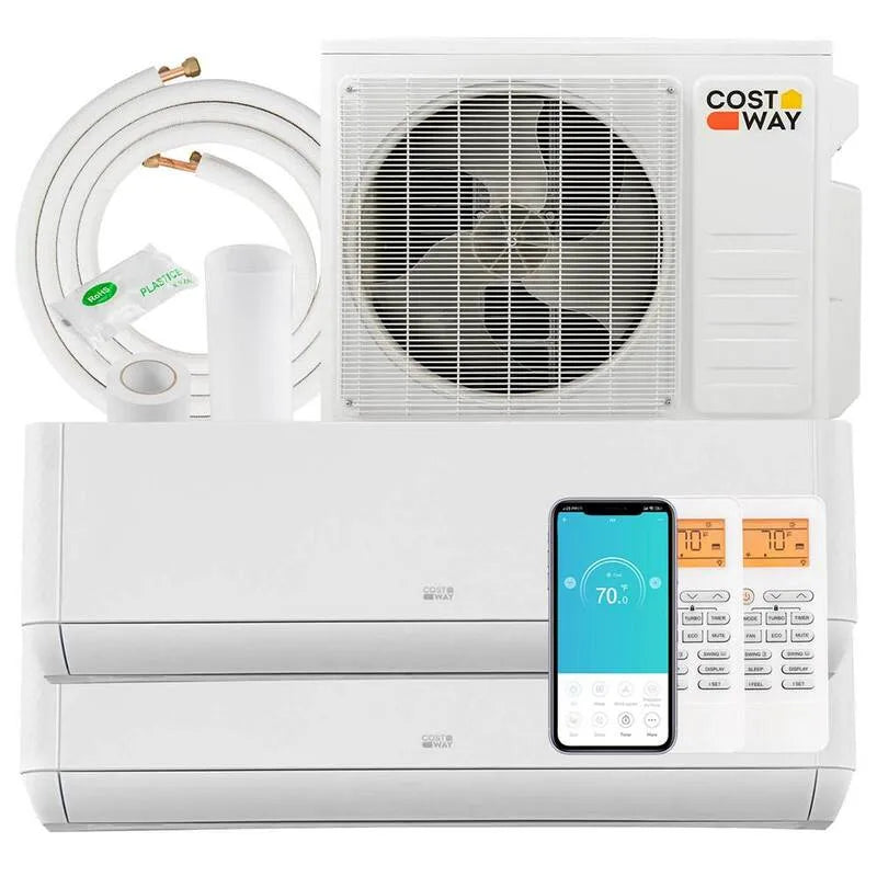 Mini système de partage sans conduit SEER2, 21. 5 SEER2, 2 Zone, 36K, 12K