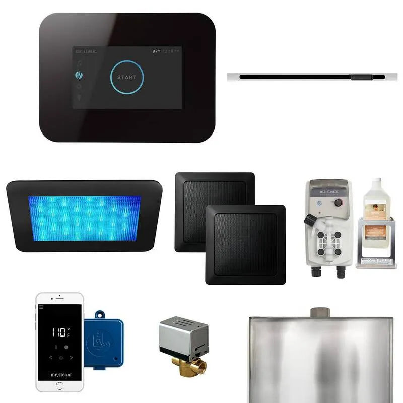 Kit de contrôle de générateur de vapeur Chrome poli, iDream, Noir