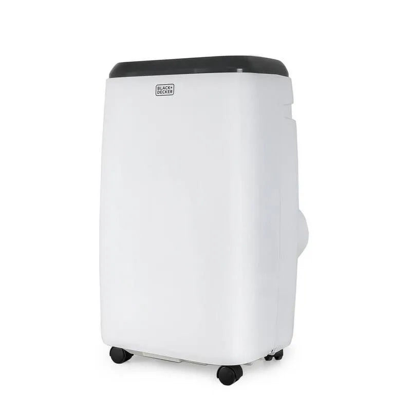 noir+DECKER Climatiseur BPP 8000 BTU, télécommande, conception portable compacte, 550 pieds carrés, avec télécommande