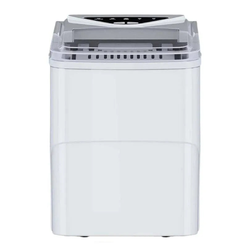 machine à glaçons, conception compacte portable, 8, 7 po, 26 lb, 2 tailles de glace de balle en blanc, 8.7 in