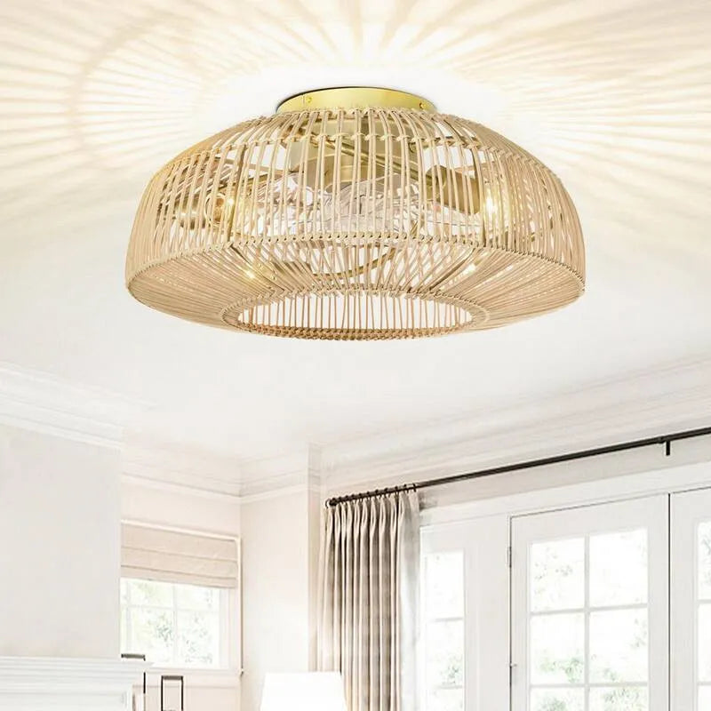 Ventilateur de plafond 4-éclairage, 19, 6 po, Patrimoine 19, 6 po, Intérieur, Télécommande Air Circulation, 19.6 in