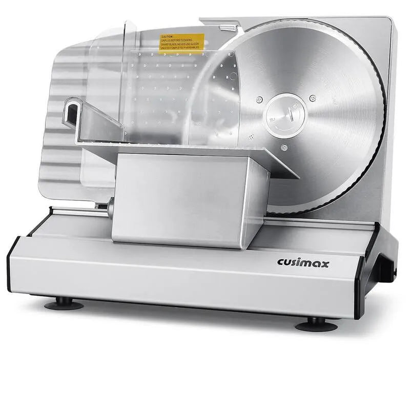 2-Removable 2-Removible, 200 W, 8, 7 po, Lames en acier inoxydable, Transport de denrées alimentaires amovible, Argent, 8.7 in