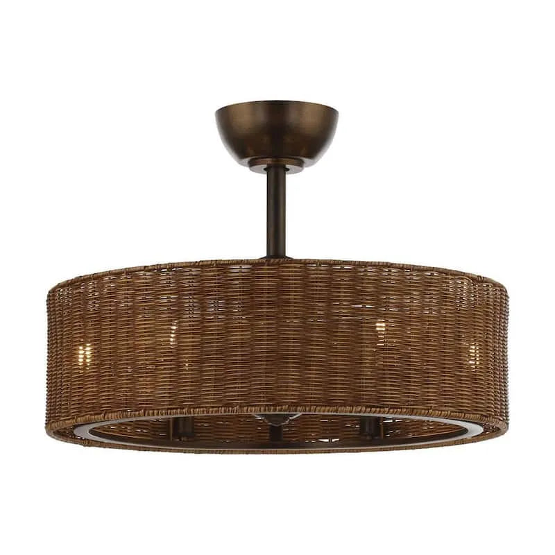 Ventilateur de plafond, télécommande, 24. 2 po, intérieur, bronze, or, 24.2 in