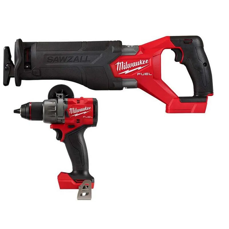 Milwaukee 18-Volt, 1/2 po, marteau de forage/conducteur et scie à piston SAWZALL, sans fil de conception, M18, sans pinceau, 2 in