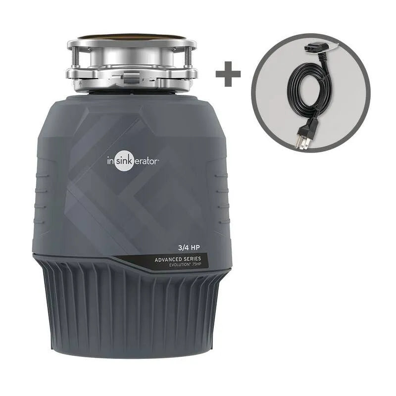 InSinkErator. 75HP avec kit de cordon d'alimentation EZ Connect, 3/4 HP, 3/4 HP Élimination des ordures