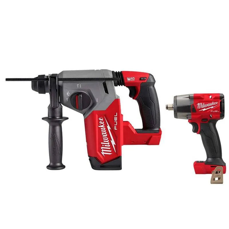 Milwaukee FUEL 18V M18, Design sans fil, 1/2 po, Clé à chocs à mi-torque, Sans pinceau, 1 in, 2 in