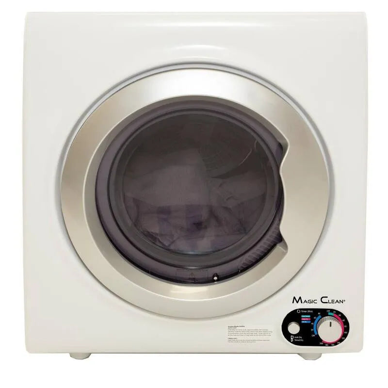 Séchoir électrique compact sans vent, conception portable compacte, conception sans vent, 2, 6 pi, blanc, 2.6 cu. ft