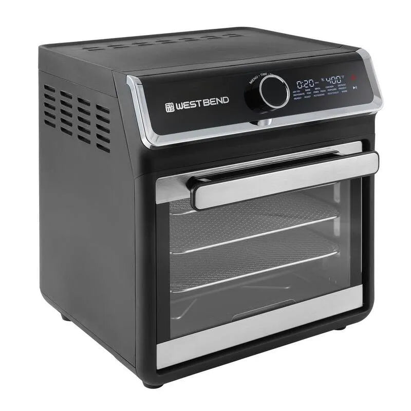 Air Fryer 16-Presets, 15 Qt, en noir, cuisinière de comptoir à air chaud