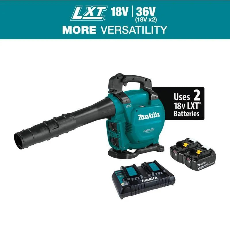 Makita MPH 473 Kit de souffleur à feuilles sans fil de lithium-ion commercial, conception sans fil, conception de qualité commerciale, 473 CFM, 18V, 36V, 5, 0 Ah, 5.0 Ah