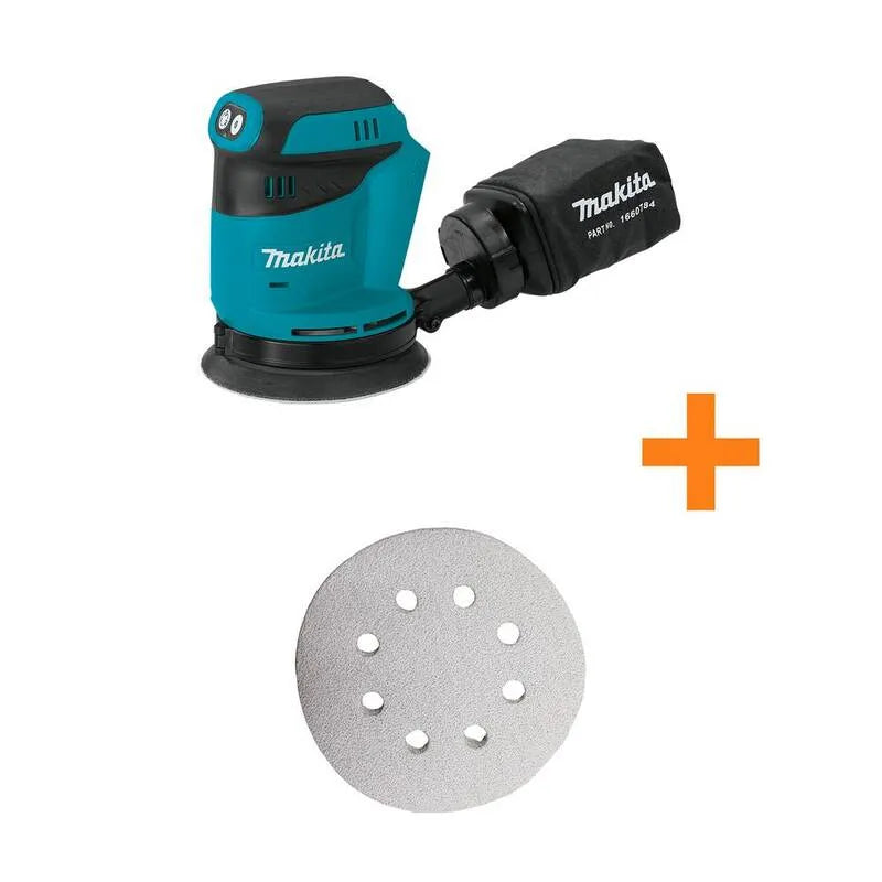 Makita 120-Grit, conception sans fil, 18V, 5 po, 120-Grit Disque Abrasif Rond, Outil uniquement, Sander Orbit aléatoire, 5 in