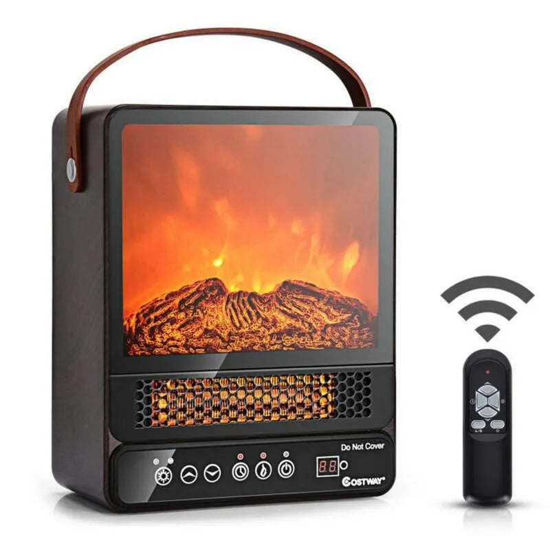 Chauffe-espace 1500-Watt, conception compacte et portable, Technologie infrarouge, Réglages de chaleur réglables