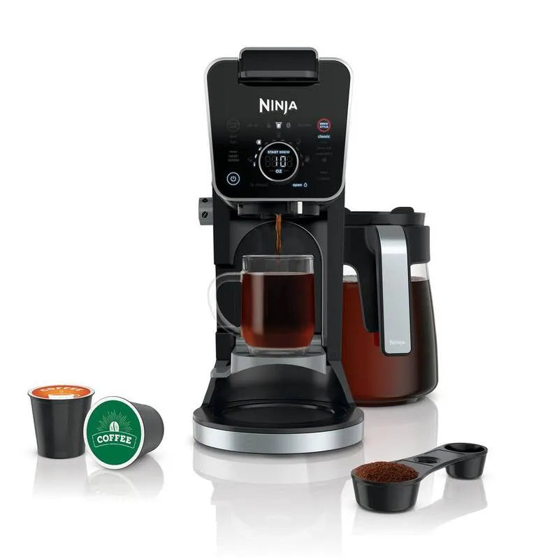 Machine à café à dripps NINJA DualBrew, 12 tasses, service unique, compatible avec les tasses K, K-Cup Pod compatible, noir