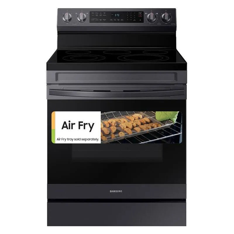 Samsung Electric cuisinière, Cuisine Convection, 6, 3 pi, Wi-Fi, 5 brûleurs, Noir, 6.3 cu.ft