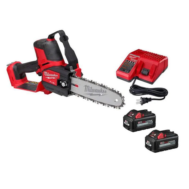 18V Milwaukee, 8 po, 18 V, 6, 0 Ah, 6, 0 Ah Batterie et chargeur à haute sortie, sans brosse, 8 in, 6.0 Ah