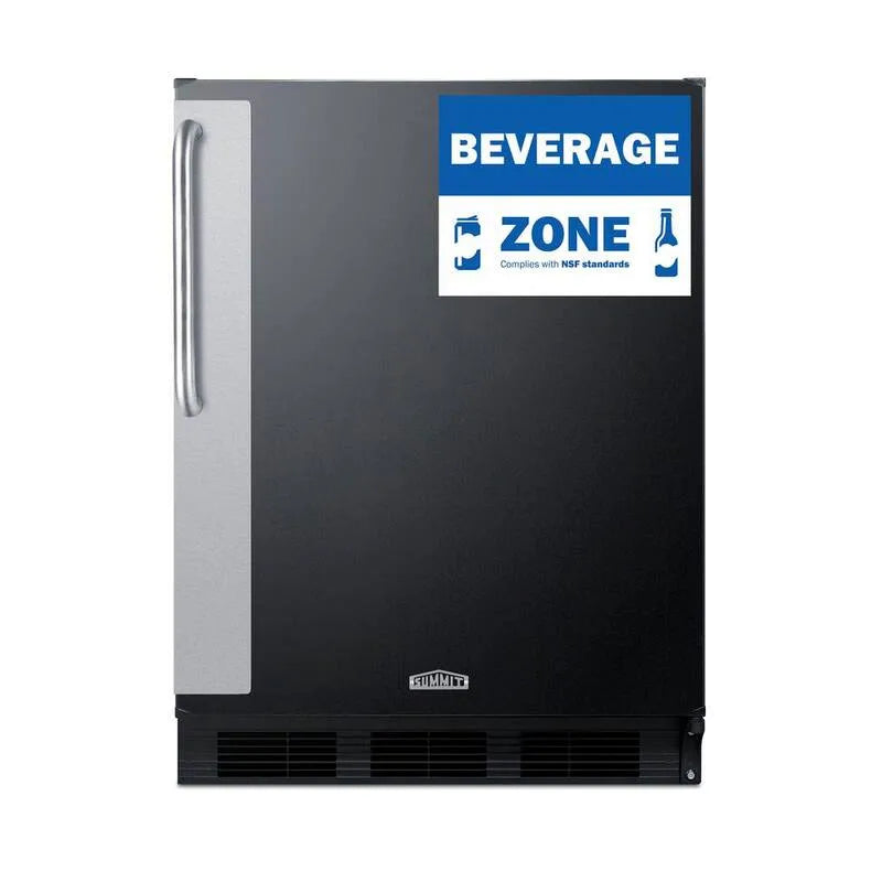 Réfrigérateur, 5, 5 pi, conception commerciale, ADA compatible, noir, 5.5 cu. ft