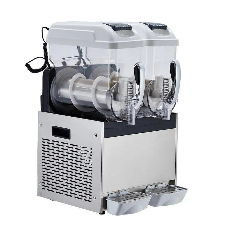 Watt Commercial Slushy Machine 700-Watt, 12L, Design commercial-degré, Blanc