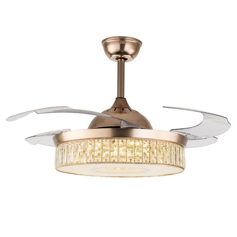 Ventilateur de plafond 3-Color, 42 po, intérieur, or, à distance contrôlée de la circulation d'air, 42 in, Ventilateurs de plafond avec éclairage