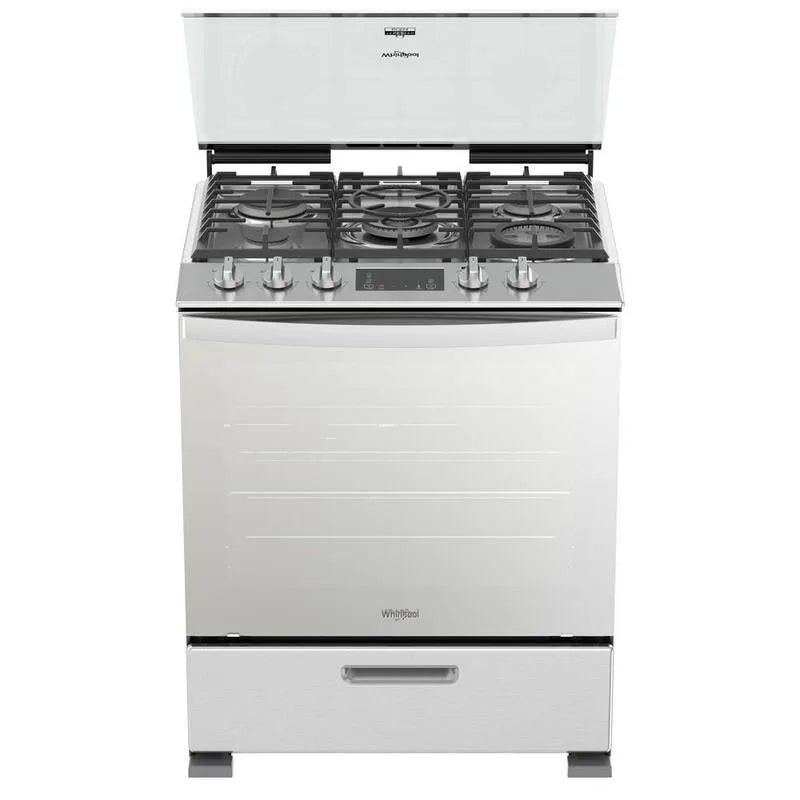 Whirlpool Gamme de gaz à remous, acier inoxydable, auto-nettoyage, 30 po, 5, 1 pi3, 30 in, 5.1 cu.ft