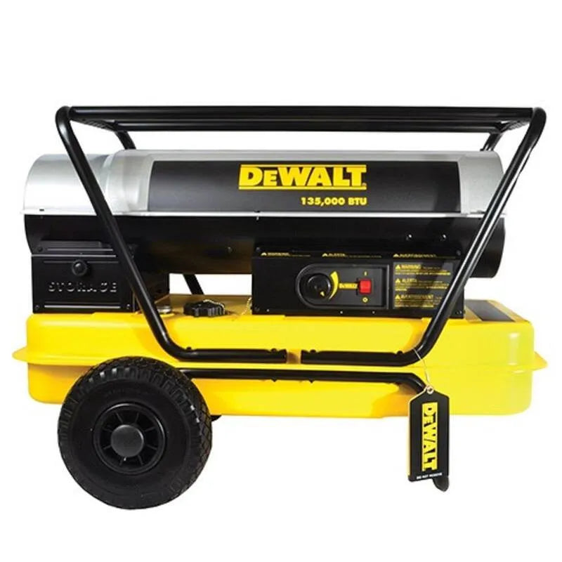 DEWALT Chauffage à l'intérieur, chauffage à l'extérieur, 135000 BTU, appareil portatif, 135,000 BTU, Noir, Chauffeurs de kérosène