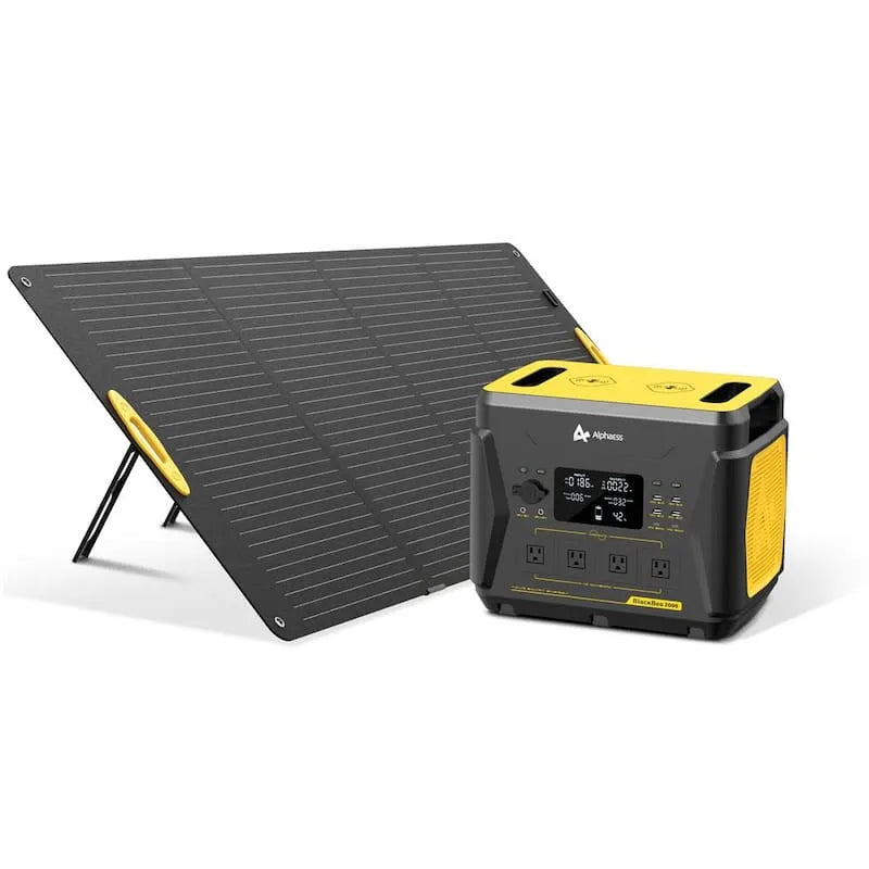 Continuous/3000W Générateur 1600, continu/3000W Cap sortie bouton poussoir générateur solaire de démarrage avec panneau solaire 300-Watt pour l'extérieur