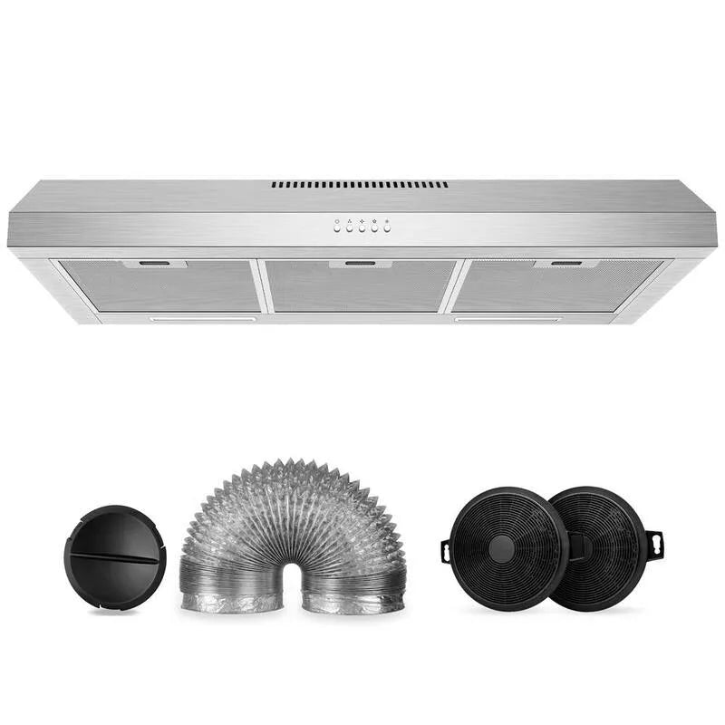 Hotte aspirante, Hotte de série, 600 CFM, 36 po, 3 vitesses, acier inoxydable, sous cabinet, 36 in