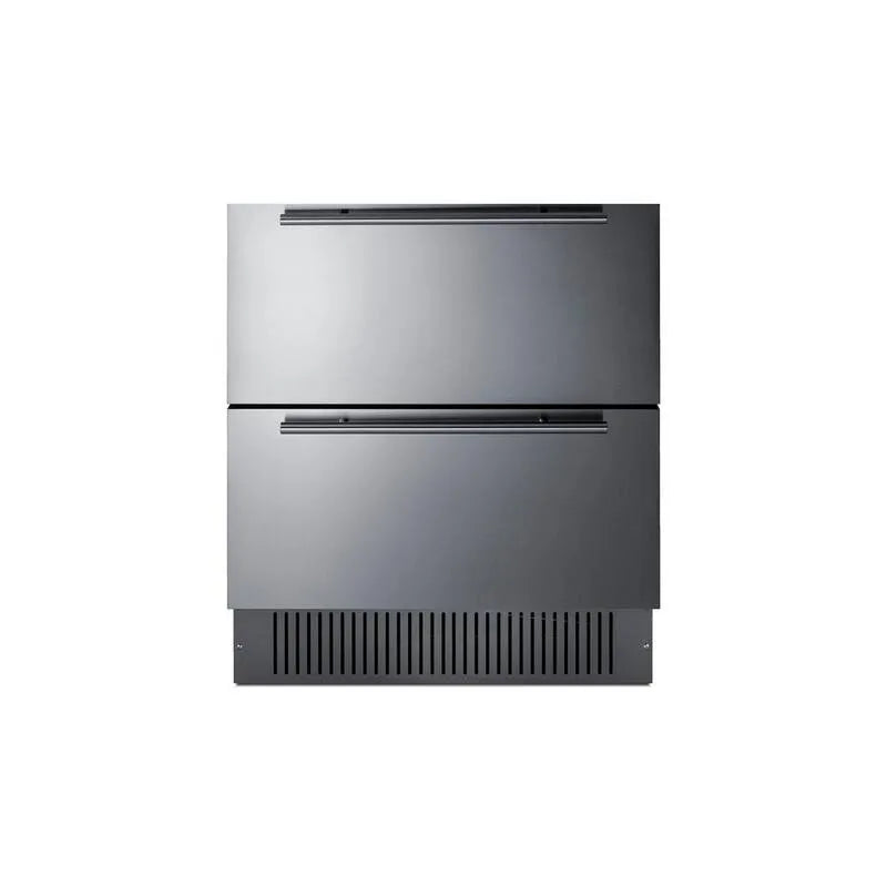 en acier inoxydable, 5, 42 m2 sous le comptoir Double tiroir Réfrigérateur, 5.42 cu. ft