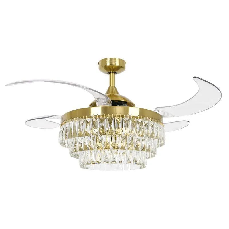 Ventilateur de plafond, télécommande, 48 po, intérieur, or, air télécommandé, 48 in