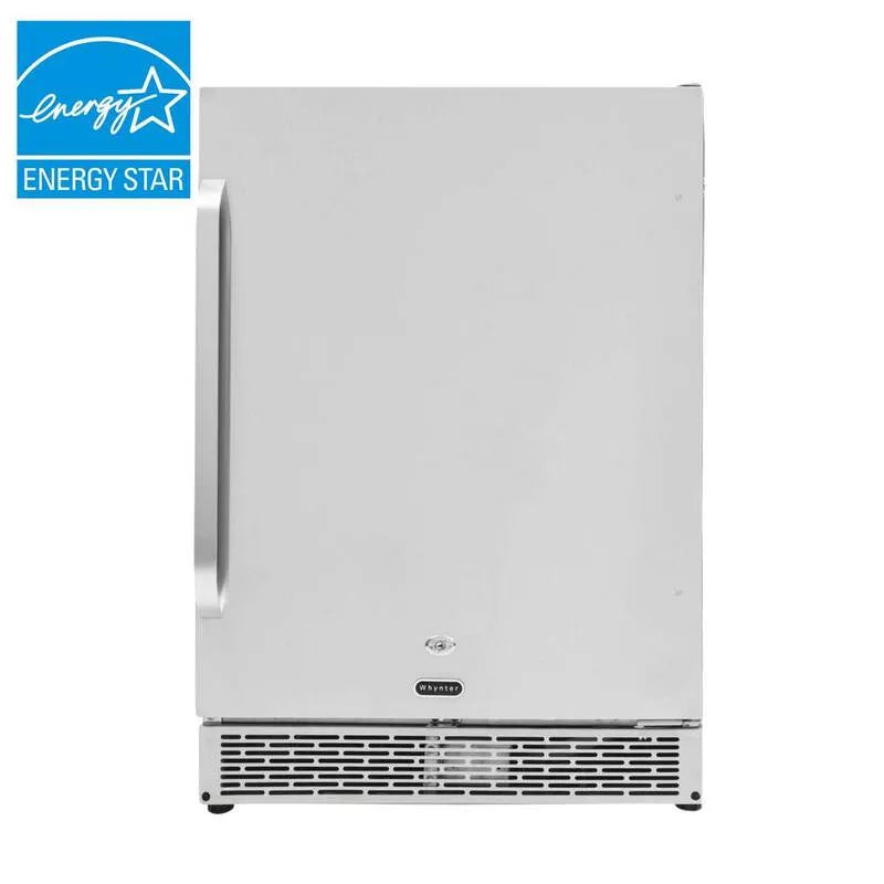 Réfrigérateur, Acier inoxydable, certifié ENERGY STAR, 5, 3 pi, 24 po, intérieur, extérieur, 5.3 cu ft, 24 in