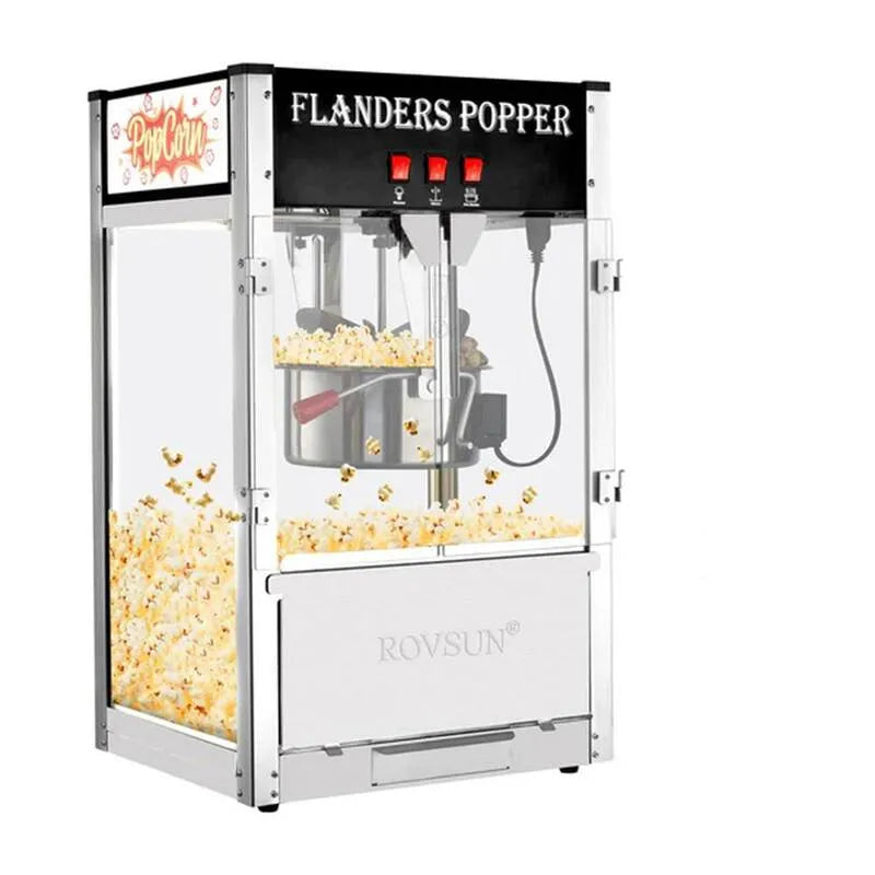Machine à popcorn noir, 1600W, 120V, 16oz