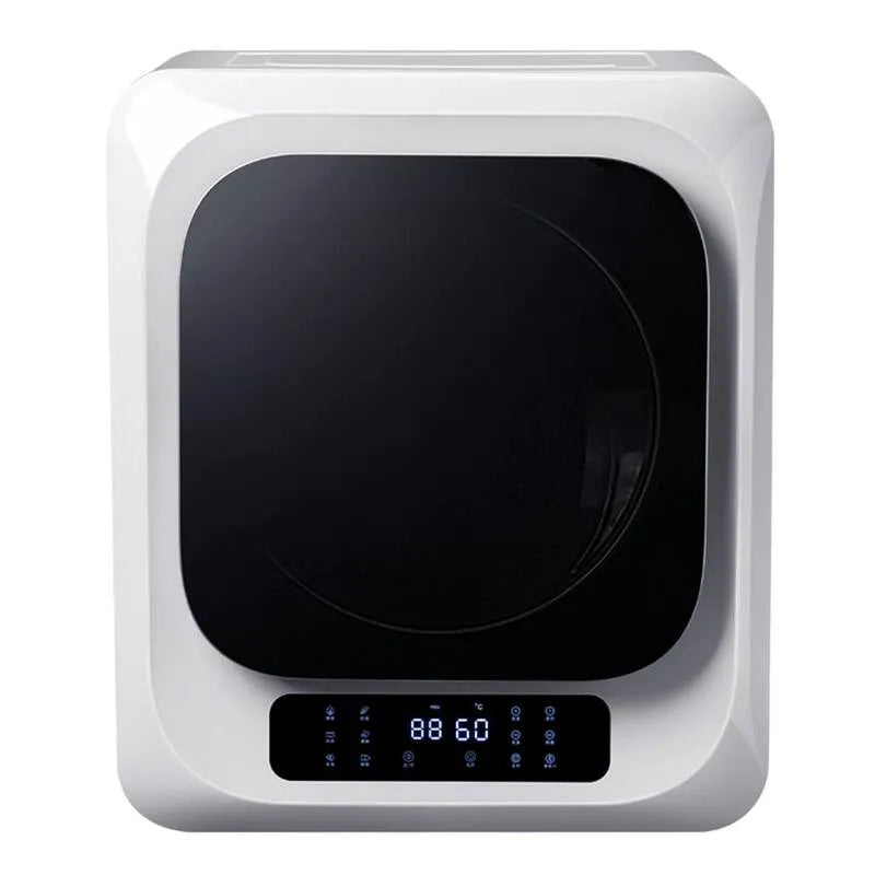 Séchoir électrique à charge frontale ventilé, commandes tactiles, 1, 5 pi, panneau tactile numérique, blanc, 1.5 cu. ft