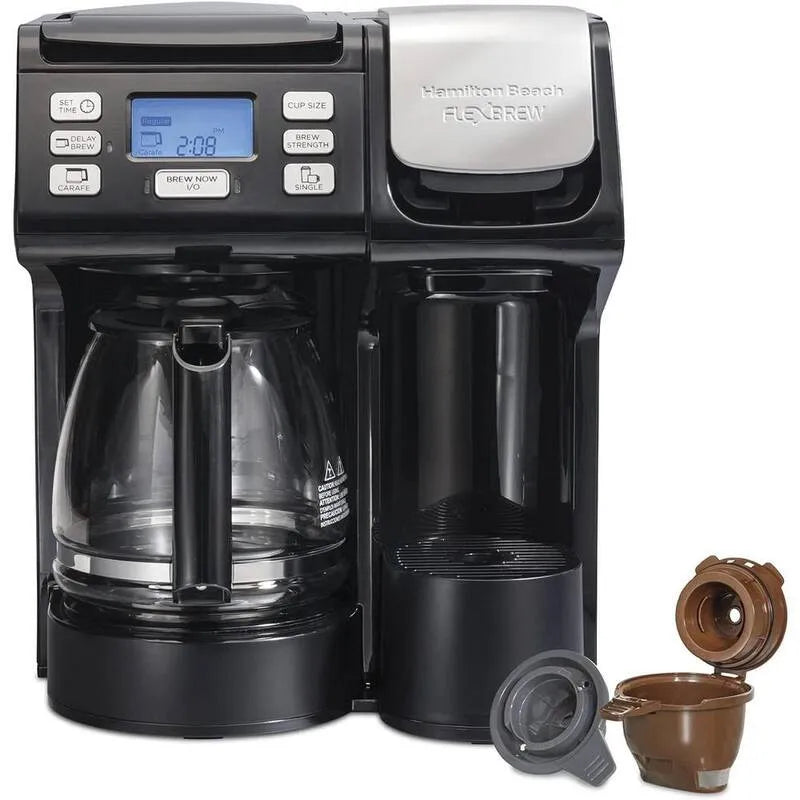 Machine à café à Drip 1- Coupe Brewing rapide 2-Way, Brewing à un seul serveur, K-Cup Pod Compatible, Full 12-Pot, Noir