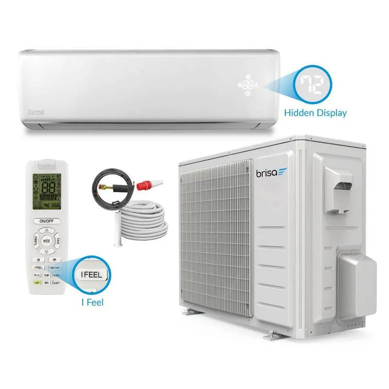Mini système de partage sans conduit BTU 1, 1 tonne, 000 BTU, Wi-Fi, fonction de chauffage, Brisa 12